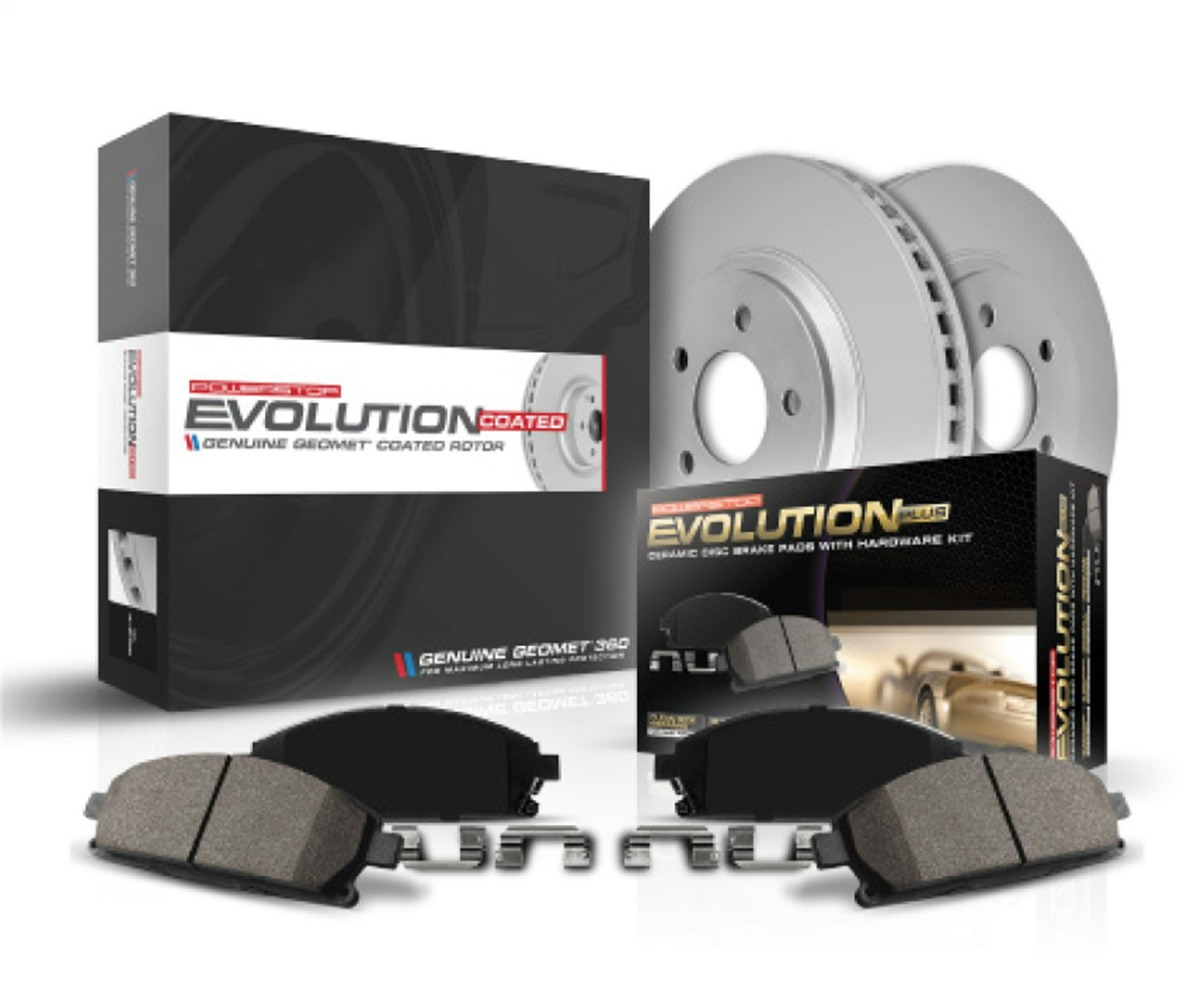 Power Stop CRK5636 Front Kit-Coated Rotors and Z23 Ceramic Brake Pads 